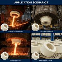 Produits en fibres céramiques industrielles : Joint d'étanchéité en fibre céramique haute température pour manchon de protection en acier et isolation de buse de cuve