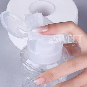 500/1000 pièces Lingettes en coton pour ongles, démaquillant pour vernis à ongles, nettoyant, lingettes en papier pour trempage, outil de manucure, petit rouleau de lingettes - Product Image 2