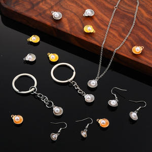 Accessoires de mode DIY polyvalents : Coque en alliage de zinc avec perle pour la création de bijoux (bracelets et boucles d'oreilles) - Product Image 2