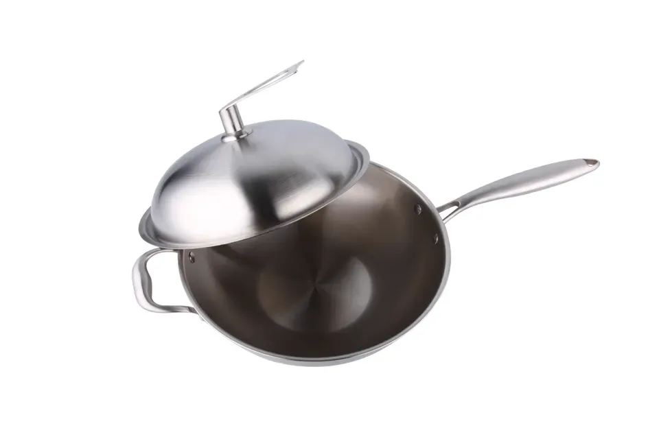 Silver 30cm steel lid