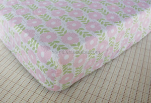 Oem bebé sábana estampada algodón hoja de caucho - Product Image 5