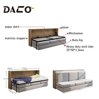 Casa de Campo moderna de Material de madera, gran almacenamiento, Horizontal, cama con sofá