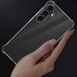 Custodia per telefono in Silicone trasparente antiurto per <span class=keywords><strong>Samsung</strong></span> <span class=keywords><strong>Galaxy</strong></span> A56 A36 A26 A16 A55 A35 <span class=keywords><strong>A25</strong></span> A15 5G 4G 5G Cover morbida in TPU 5G - Product Image 4