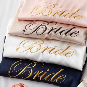 Mariage mariée demoiselle d'honneur Robe Robe de chambre Sexy femmes peignoir chemise de nuit vêtements de nuit courts décontracté fleur <span class=keywords><strong>Kimono</strong></span> <span class=keywords><strong>Geisha</strong></span> - Product Image 1