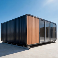 Bar à café de Noël élégant en forme de cabane Apple de 20 pieds, maison préfabriquée commerciale avec fenêtres panoramiques pour marché d'hiver