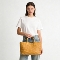 Sac à main en cuir tissé pour femme de luxe OEM 2025, sac fourre-tout à bandoulière fait à la main avec doublure en cuir, logo personnalisé, directement de l'usine