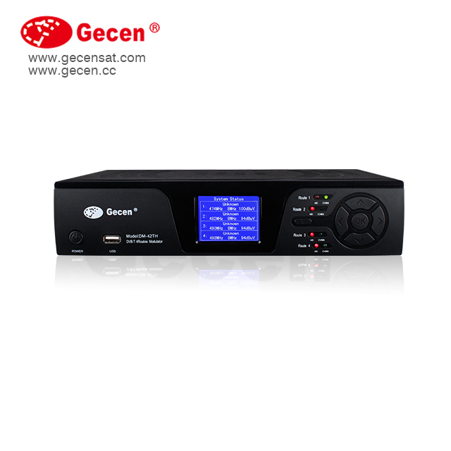 GECEN кабельное телевидение DVB-T 4CH цифровй модулятор головное оборудование DM-42TH