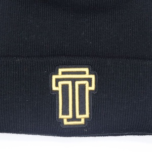 Gorro de invierno acrílico 100% negro Unisex deportes cálidos <span class=keywords><strong>Lil</strong></span> Peep bordado 3D característica de tela común para viajes - Product Image 3
