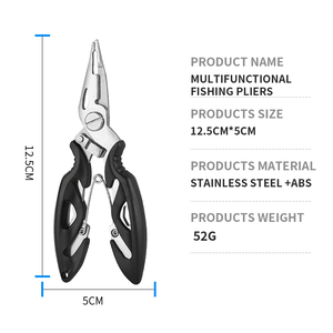 Aliexpress Hot Sale DX Tools Stainless Steel Fishing <strong>Pliers</strong> with Titanium Coating Black and Blue ABS <strong>Mini</strong> <strong>Pliers</strong> - Product Image 5