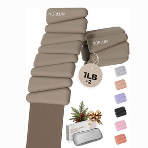 Lestes de cheville en silicone personnalisables avec logo, 1 lb, 2 lb, légers et confortables pour femmes, fitness à domicile, vente en gros - Product Image 3