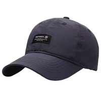 Gorra de Béisbol Curva de PVC de 6 Paneles, Deportiva, Transpirable, Impermeable, Unisex, Ajustable, con Hebilla Metálica, Impresión Digital, para las Cuatro Estaciones