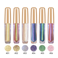 Fard à paupières liquide caméléon multi-chrome, couleur changeante, fard à paupières métallique pailleté, longue tenue, maquillage liquide pour les yeux, logo personnalisé