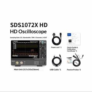 Osciloscopio de Almacenamiento Digital Siglent SDS1074/1102/1202X, Resolución Vertical de 12 bits, Pantalla Táctil de Alta Definición - Product Image 6