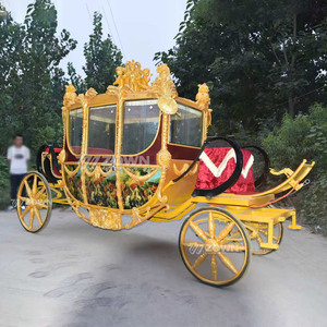 Vente en gros de calèches royales électriques européennes vintage avec éclairage LED pour les mariages, les événements, les parcs, le tourisme et la location - Product Image 1
