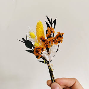 Vente en gros de cadeau de décoration intérieure fait à la main, mini <span class=keywords><strong>bouquet</strong></span> de fleurs séchées éternelles pour Thanksgiving et la fête des mères - Product Image 4