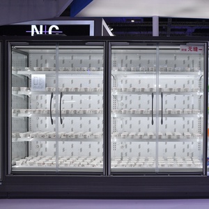 Từ xa máy làm lạnh multideck hẹp với cửa kính tủ lạnh bò đỏ siêu thị Máy làm lạnh sữa thông minh đồ uống mát tiết kiệm năng lượng - Product Image 6