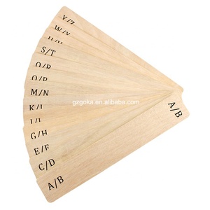 Organiseurs de disques vinyles LP de 12 pouces en bois, languettes <span class=keywords><strong>alphabétiques</strong></span>, séparateurs de disques avec deux directions - Product Image 1