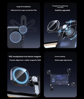 Support de téléphone magnétique flexible Senyork triangle Dashboard 360, support universel pour navigation automobile