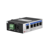 Switch Ethernet Gigabit Industriel Mini Économique Non Géré 10 Gbit/s à 5 Ports Cuivre avec Rail DIN, Équipement Réseau Full-Duplex
