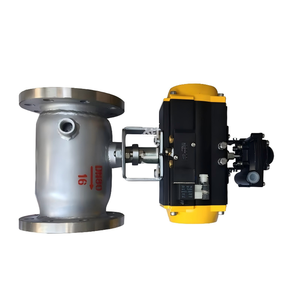 Shanghai Lianggong vanne à boisseau sphérique isolée personnalisable 304 acier inoxydable BQ641F-16PDN100 bride pneumatique isolation <span class=keywords><strong>de</strong></span> l'<span class=keywords><strong>eau</strong></span> OEM - Product Image 6