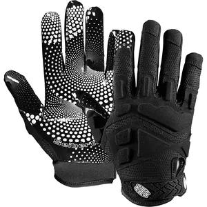 Seibertron G.A.R.G 2.0 Gel Filled Patented Anti-Impact Ultra-Stick Football Sports Receiver Gloves Adult