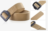 Ceinture tactique décontractée Frontend F3019 avec boucle en alliage - Matériau en nylon