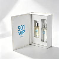 Boîte rigide en carton avec fermeture magnétique personnalisée de luxe avec logo pour coffret de parfum