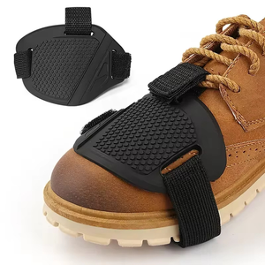 Protège-chaussures de moto en caoutchouc nid d'abeille antidérapant pour le levier de vitesses - Product Image 1