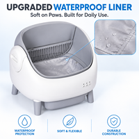 CE RoHS FCC EMC OEM/ODM Bac à litière automatique pour chats de grande taille avec protection anti-pincement multicouche 76L+ Tambour et bac à déchets 11L