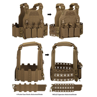 Fabricant chinois de gilets tactiques, logo personnalisé, équipement tactique d'extérieur, système en nylon, porte-plaques, gilet tactique