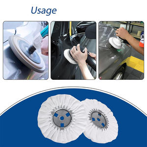 PEXMIENATS 18 pouces tissu blanc conduit d'air tissu roue métal Wagon roues antique métal chariot roues - Product Image 4