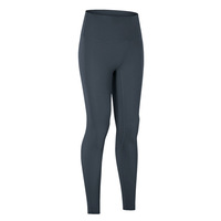 Leggings de Fitness taille haute pour femmes nouveau pantalon de Yoga serré brossé Double face sans motif solide T-Line DL064
