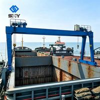 Grue à portique électrique de 20 tonnes pour la manutention des trapes de navires, commande PLC, fabricant certifié BV CE