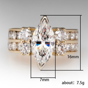 Anello Classico a Forma di Marquise, Design Elegante per Donne - Product Image 5
