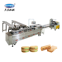 Máquina de Relleno de Galletas Tipo Sándwich de Crema de Dos Carriles Skywin con Línea de Empaquetado