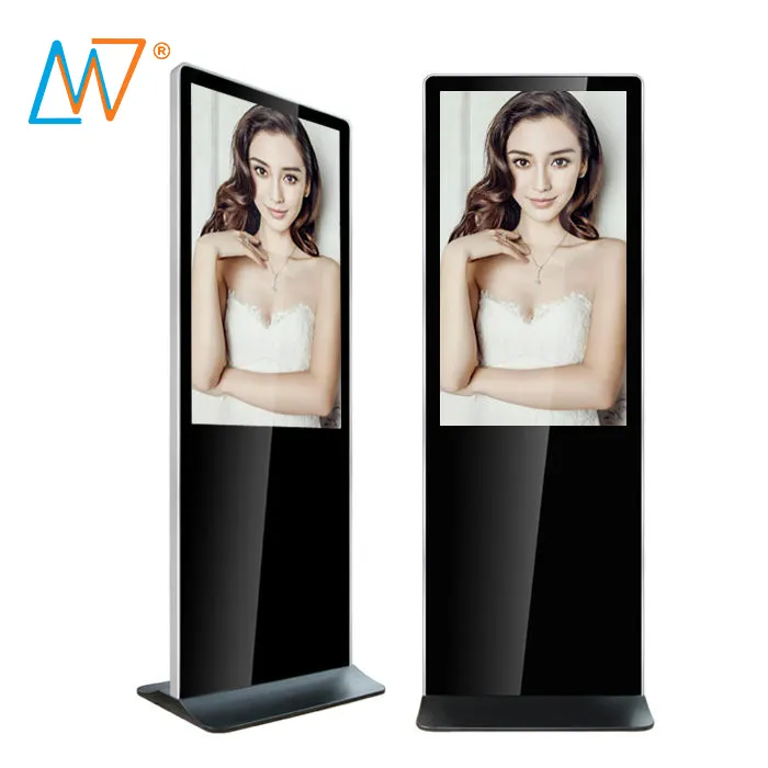 Wholesale internet wifi lcd monitor indoor 43" floor stand lcd display touch screen hotel lobby kiosk