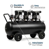 Réservoir de compresseur d'air non hydrostatique Sc123-80L-1, capacité 80L, facile à transporter et déplacer