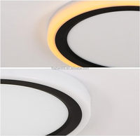 Lámparas de Techo LED Slim de 7.5W 12V 60W 3000K con Interruptor Digital Regulable, Base de Plástico Moderna, para Sala de Estar