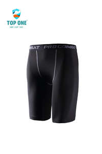 TopOne, mallas de entrenamiento deportivo para hombre, pantalones de compresión de secado rápido de alta elasticidad, mallas deportivas para correr hechas de poliéster - Product Image 6