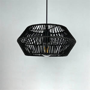 <span class=keywords><strong>Lustre</strong></span> <span class=keywords><strong>en</strong></span> tissu de style Wabi-sabi pour hôtel, séjour, cuisine, décoration intérieure, lampes suspendues <span class=keywords><strong>en</strong></span> rotin <span class=keywords><strong>japonais</strong></span>, corde de <span class=keywords><strong>papier</strong></span> - Product Image 5