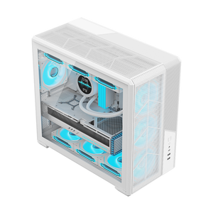 Boîtier PC Gaming ATX Mid-Tower en Maille, Nouveau Design Moderne, Ventilateurs ARGB en Option, Support Radiateur Supérieur 360mm, avec Verre Trempé - Product Image 6