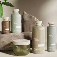 Pot cosmétique KSUN PP 300g 500g, flacons en plastique vert pour shampoing et après-shampoing 120ml 250ml 300ml 500ml