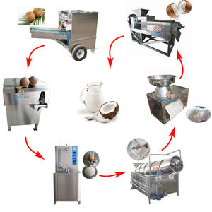 Lait de coco d'approvisionnement d'usine faisant la ligne de <span class=keywords><strong>production</strong></span> lait de coco commercial faisant la machine - Product Image 2