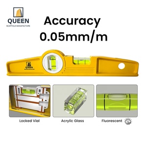 Уровень строительный LINYI QUEEN 9.8'' из литого алюминия, легкий, ударопрочный и долговечный, с высокой точностью - Product Image 3