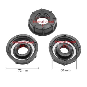 Water Tank Drain S60 X 6 to G1/2" 3/4" 1" for IBC Tank Hose <b>Tap</b> <b>Valve</b> Rainwater IBC Pipe Converter Water Butt Female Adapter - Product Image 2