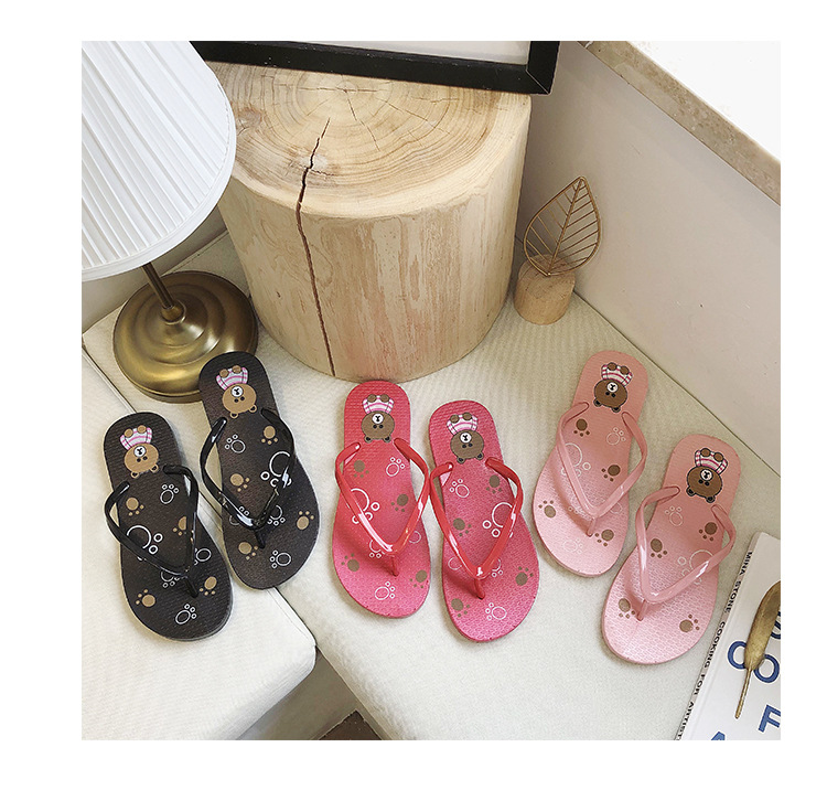 Fashion Non-slip Slippers Printing Cartoon Filp-filps Slippers for Women New Styles 2023