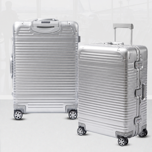 Maleta de Aleación de Aluminio Plateada <span class=keywords><strong>en</strong></span> Oferta, 27 Pulgadas, con Candado TSA y Ruedas Silenciosas, para Viajes de Negocios - Product Image 2