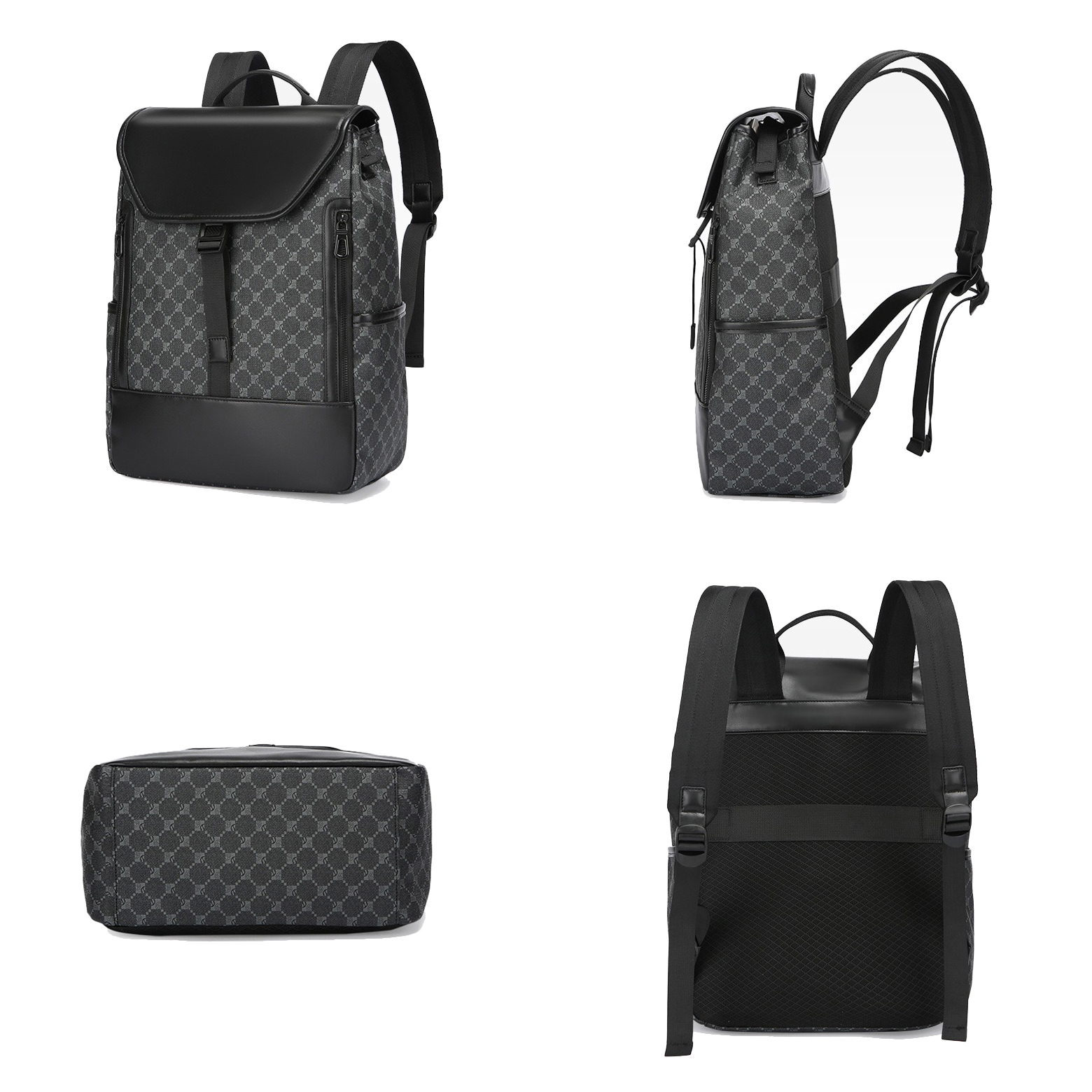 designer faux leather backpack Cafe Harlequin Vegan the Maude 3 Luxury Customization Design Waterproof Vegan