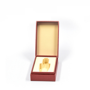 Tùy Chỉnh Sang Trọng Da Màu Đỏ Tinh Dầu Hộp Nước Hoa Bao Bì Quà Tặng Hộp Đồng Hồ Trường Hợp Với Logo - Product Image 1