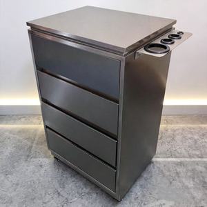 ตู้เก็บอุปกรณ์ทำผมสแตนเลสสำหรับร้านเสริมสวย ตู้เก็บของร้านทำผม ตู้เก็บอุปกรณ์ตัดผม - Product Image 5